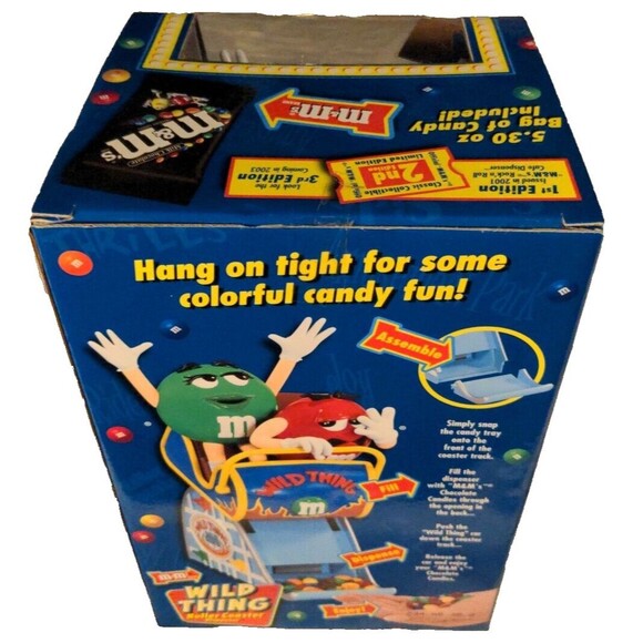 M&M's WILD THING Roller Coaster Candy Dispenser MM Candy Co. Sealed New In Box - Picture 4 of 4